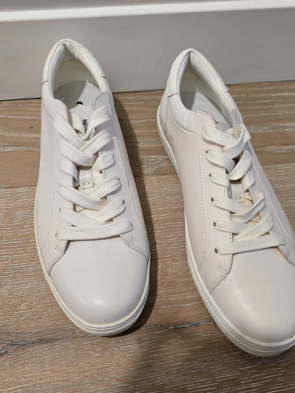 NWOT Coach C126 Men's Low Top Leather Sneakers Pale Pink Off-White 10.5